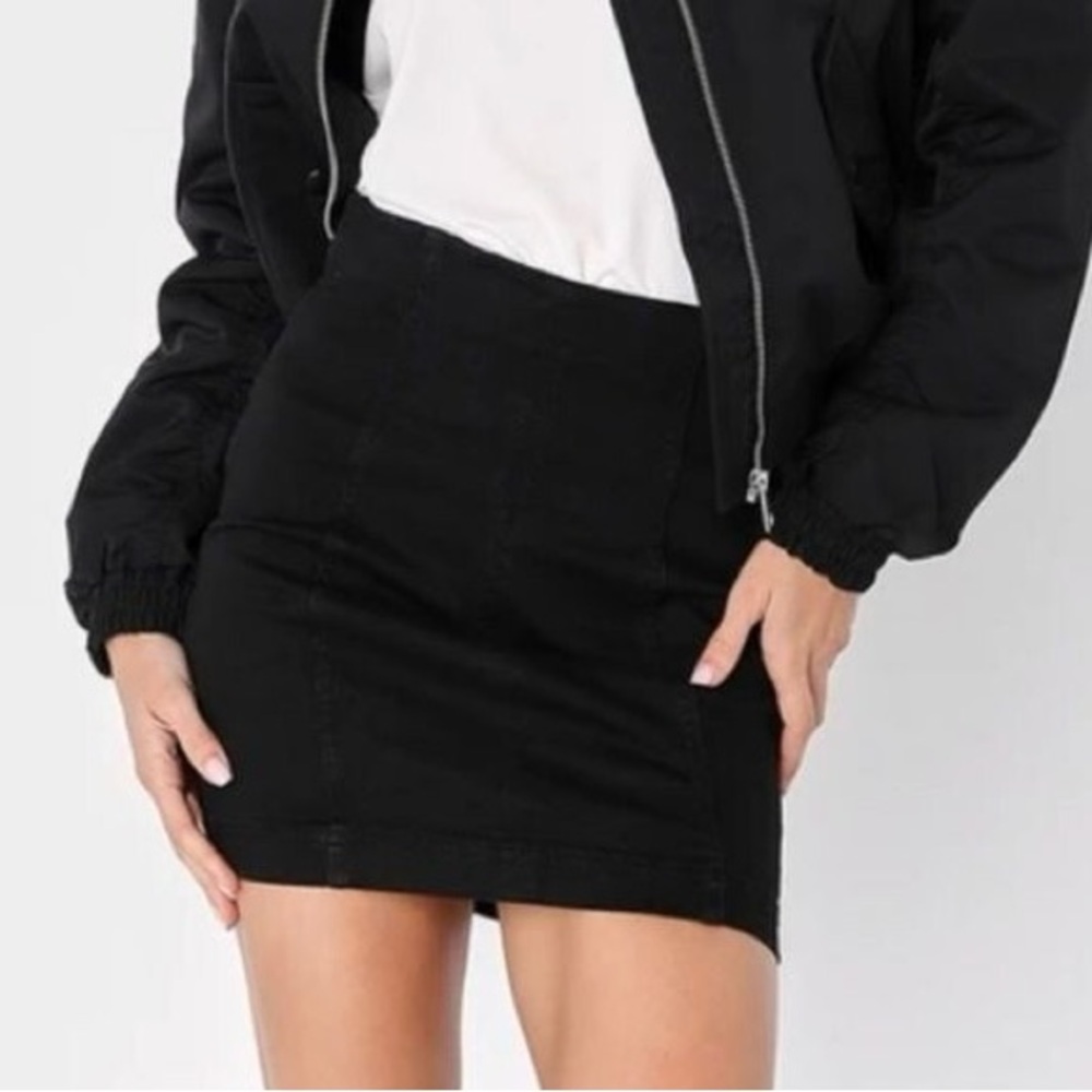 Free People Modern Femme Skirt - Black